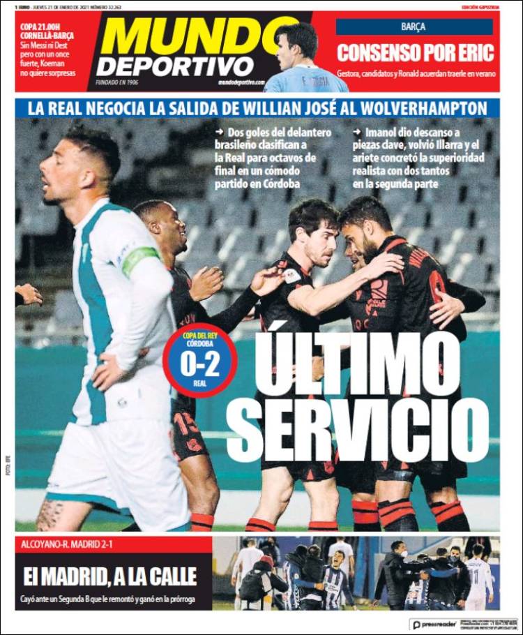 Portada de Mundo Deportivo Gipuzkoa (España)