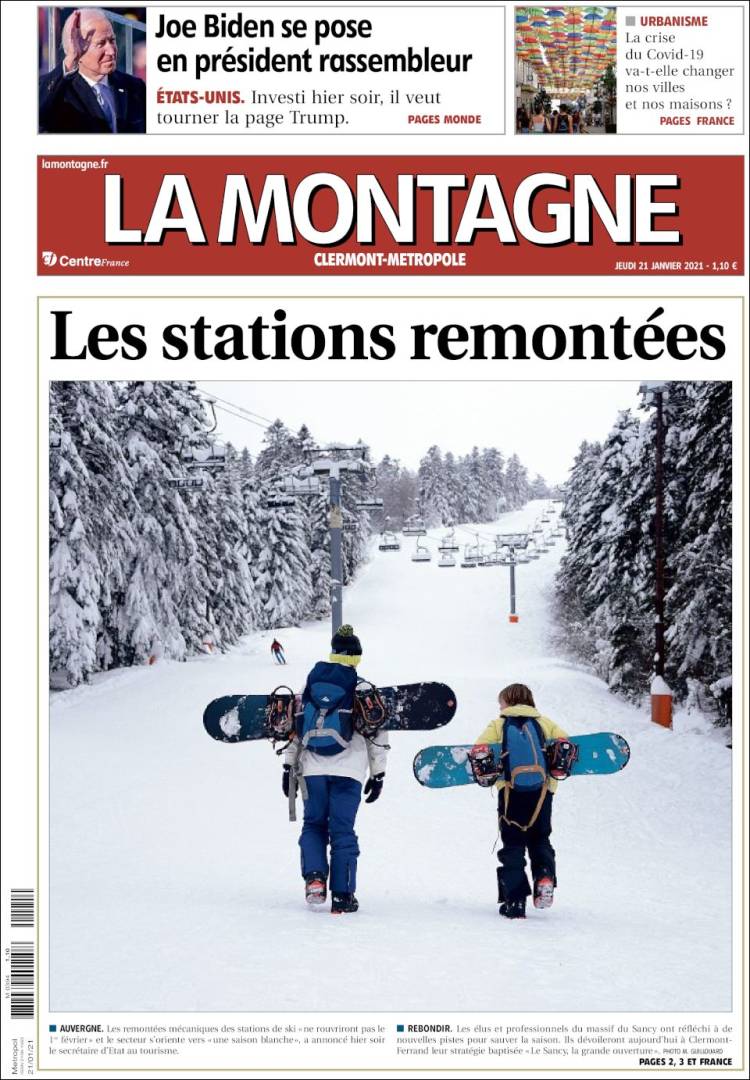 Portada de La Montagne (Francia)