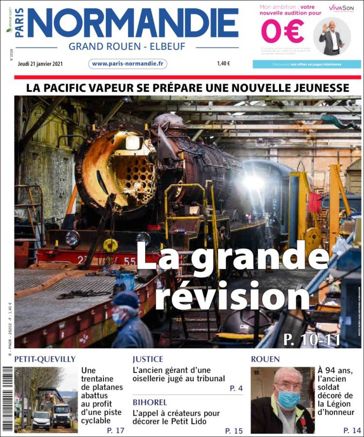 Portada de Paris Normandie (Francia)