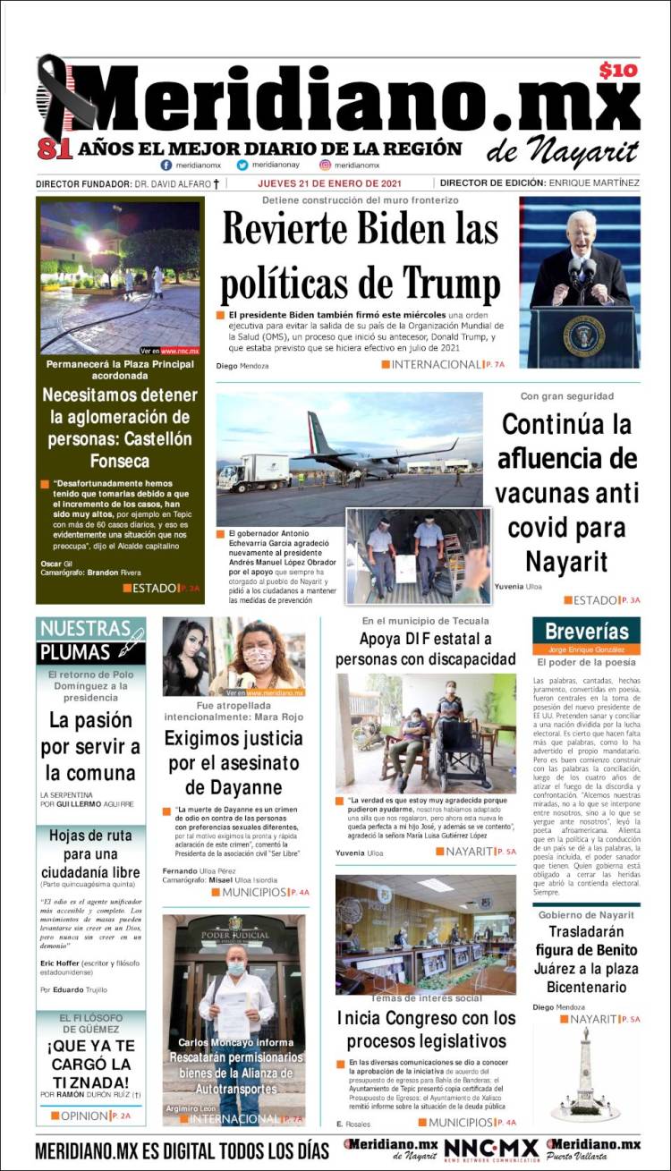 Portada de Meridiano (Mexico)