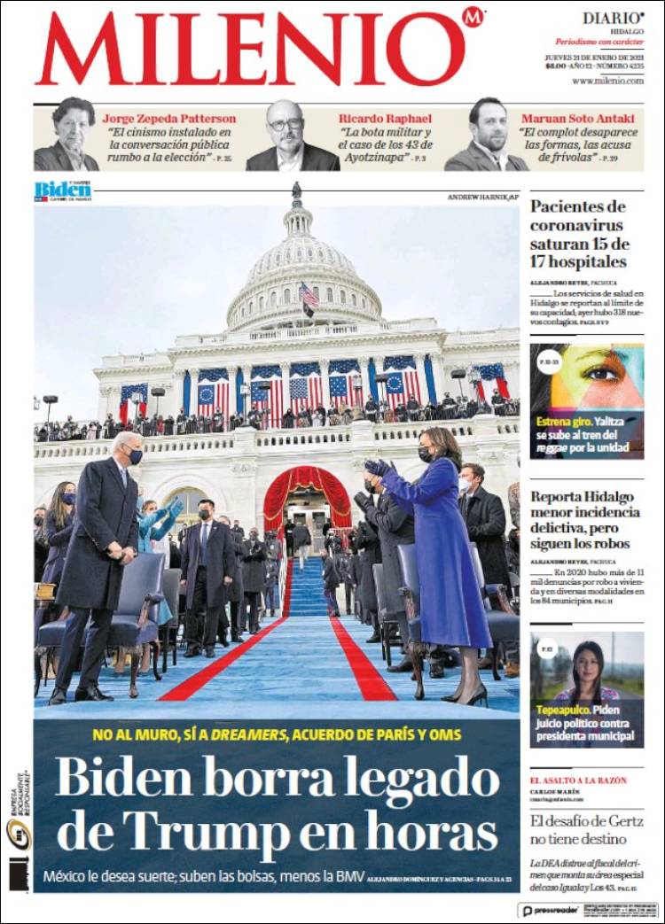 Portada de Milenio de Hidalgo (México)