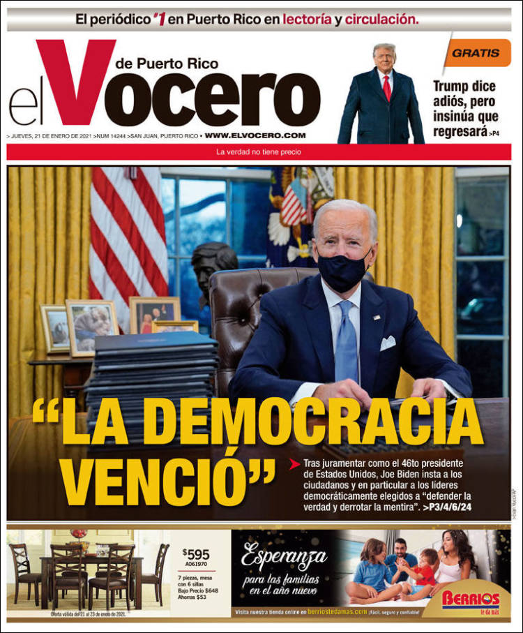 Portada de Vocero (Puerto Rico)