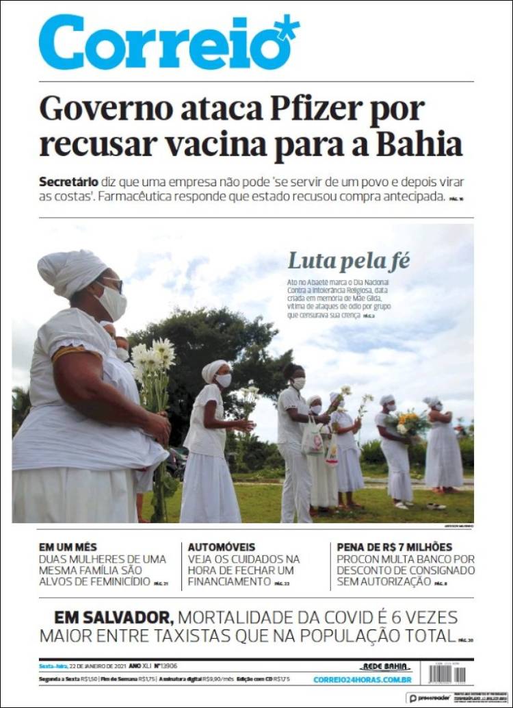 Portada de Correio* (Brasil)