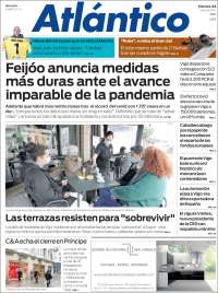 Portada de Atlántico Diario (España)