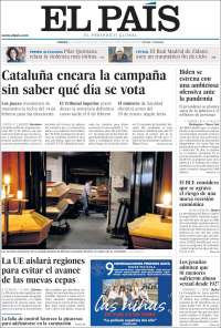 Portada de El País (España)