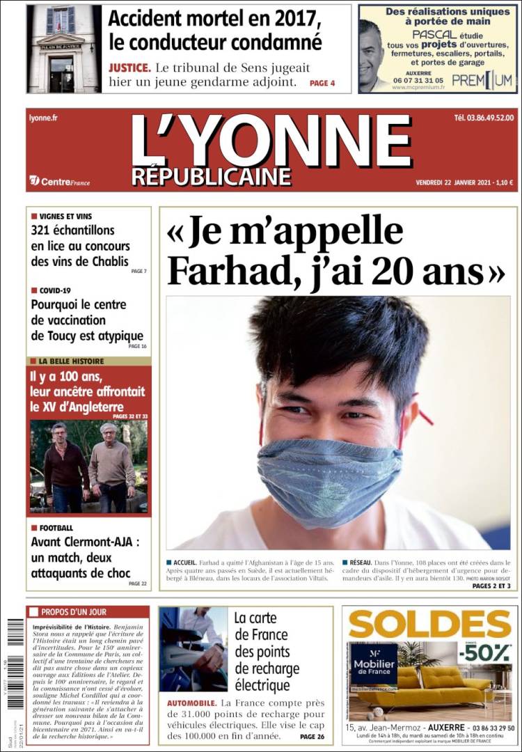 Portada de L'Yonne-Républicaine (Francia)