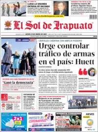 Portada de El Sol de Irapuato (México)