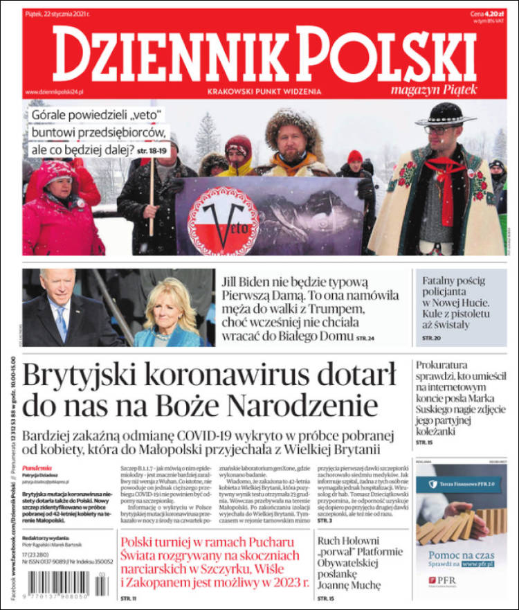 Portada de Dziennik (Polonia)
