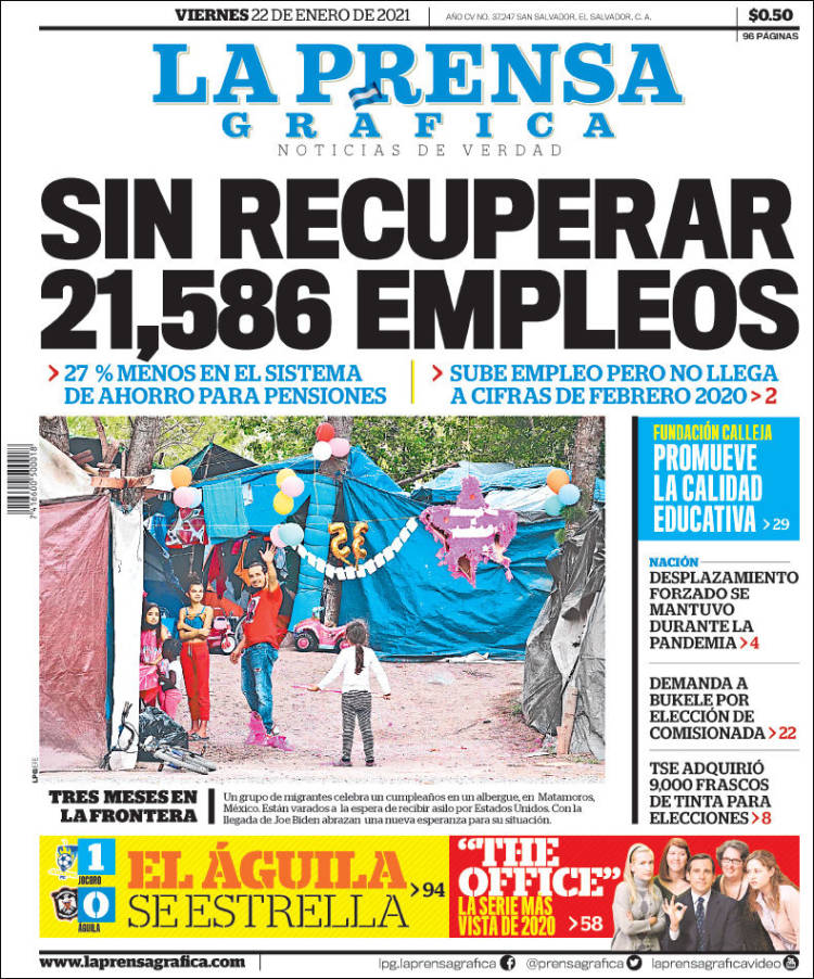 Portada de La Prensa Gráfica (El Salvador)