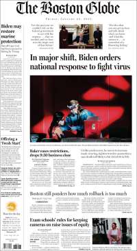 Portada de Boston Globe (USA)