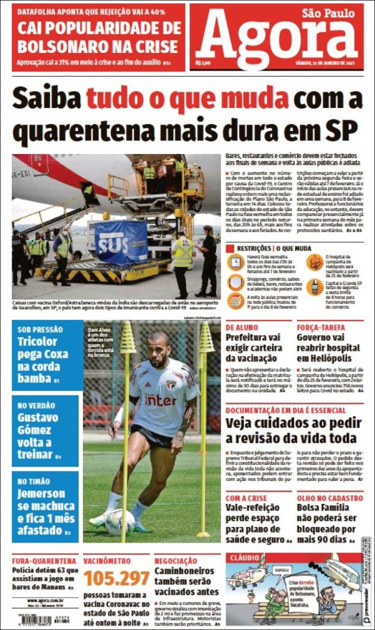 Portada de Jornal Agora (Brasil)