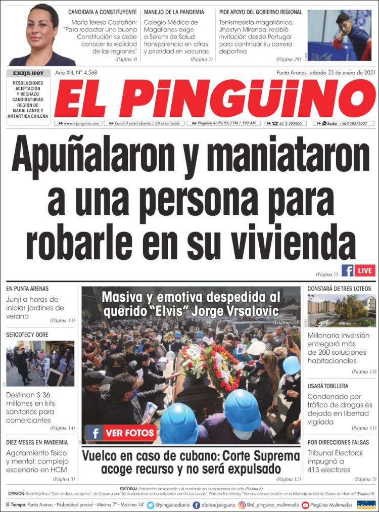 Portada de El Pingüino (Chile)