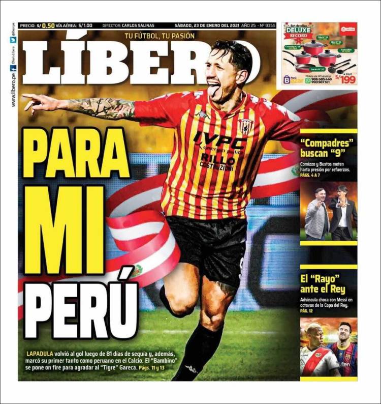 Portada de Líbero (Perú)