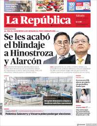 Portada de La Republica (Pérou)