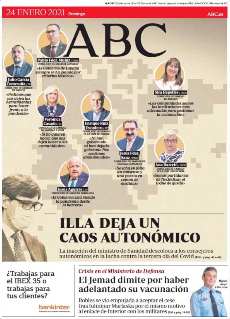 Portada de ABC (España)