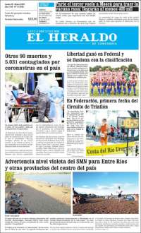 Portada de El Heraldo de Concordia (Argentina)