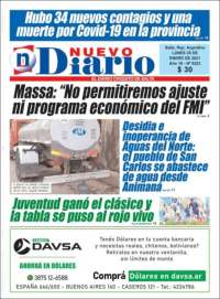 Portada de Nuevo Diario de Salta (Argentina)