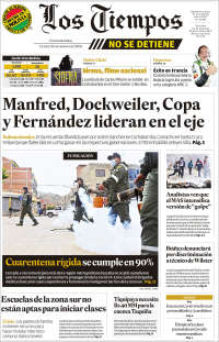 Portada de Los Tiempos (Bolivie)