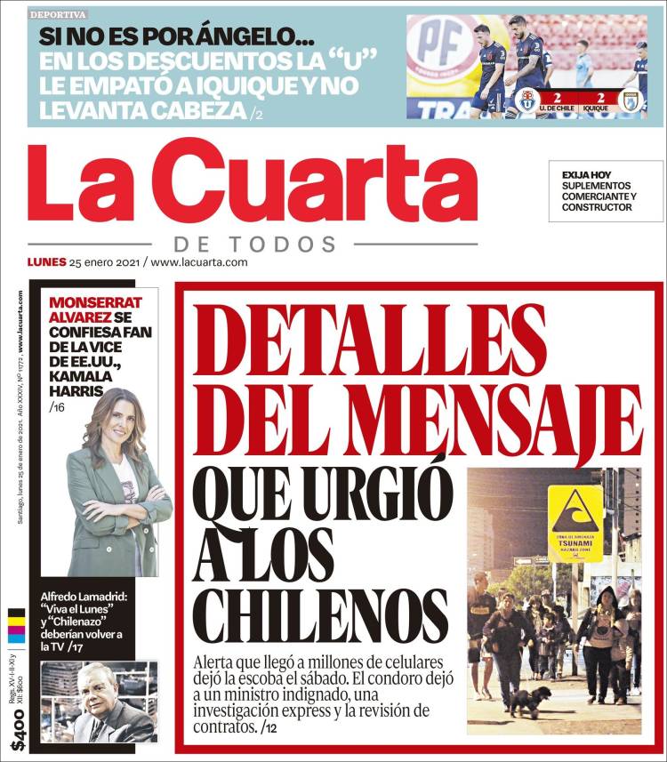 Compartir 39+ imagen portadas periódicos chile