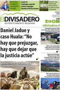 Portada de Diario El Divisadero (Chili)