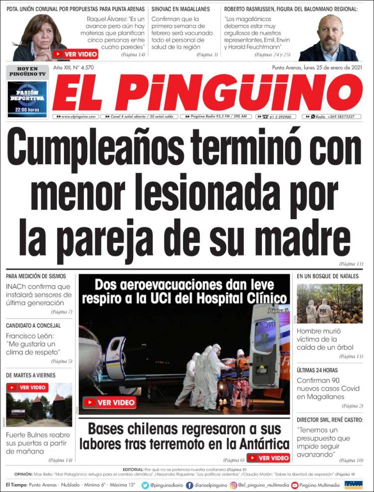 Portada de El Pingüino (Chile)