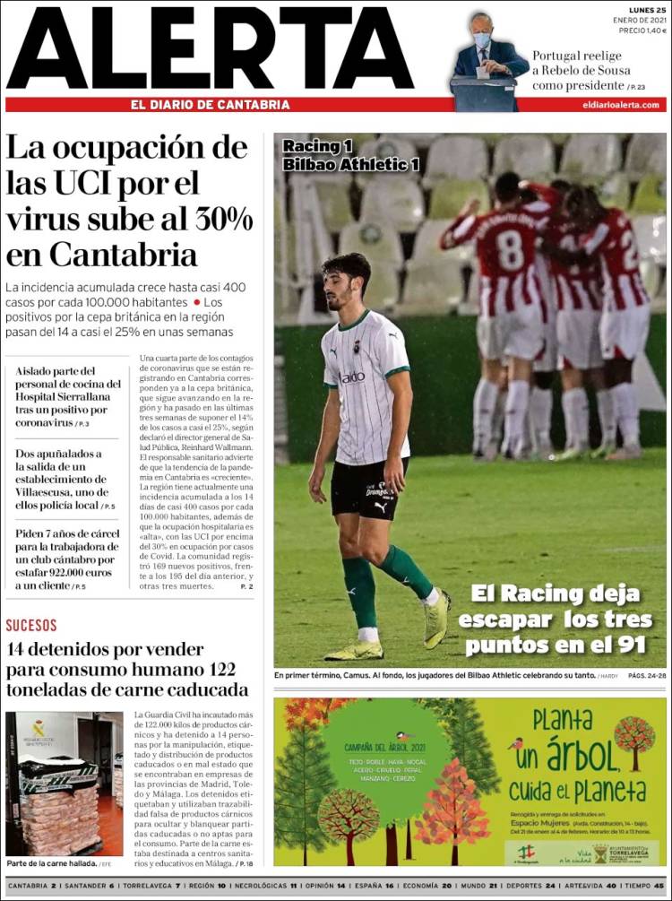 Portada de Alerta - El Diario de Cantabria (Espa&ntilde;a)