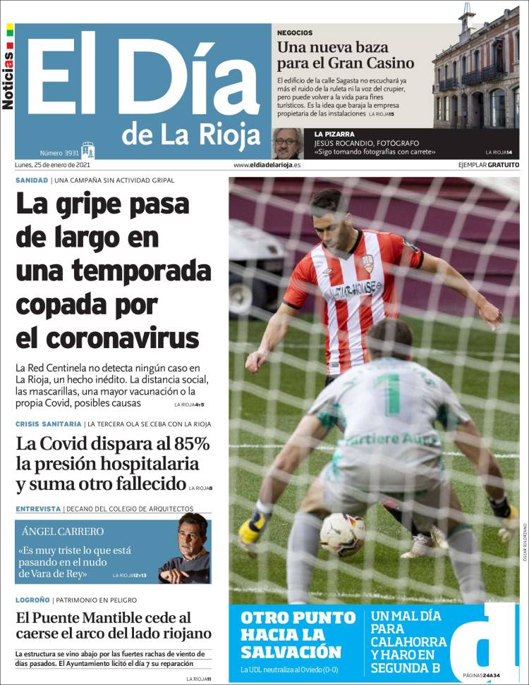 Portada de El Día de La Rioja (Espa&ntilde;a)