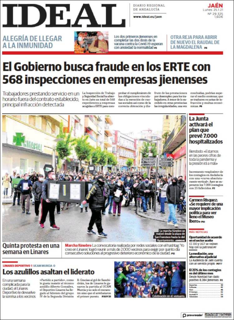Portada de El Ideal de Jaén (Espa&ntilde;a)