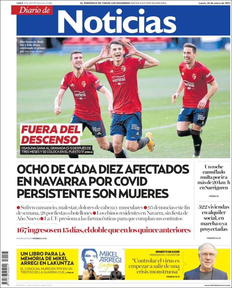 Portada de Noticias de Navarra (Espa&ntilde;a)
