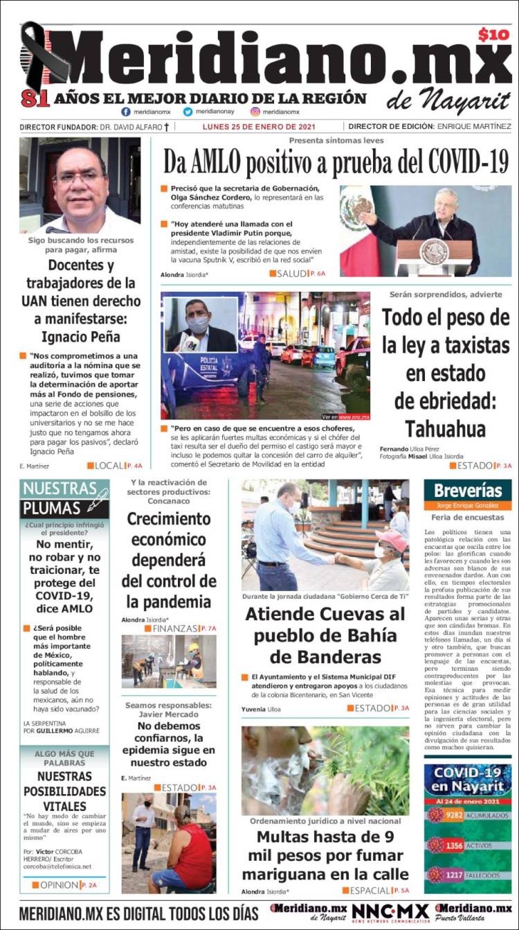 Portada de Meridiano (México)