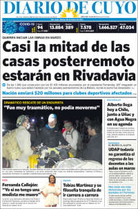 Portada de Diario de Cuyo (Argentina)