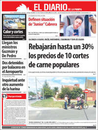 Portada de Diario de La Pampa (Argentina)