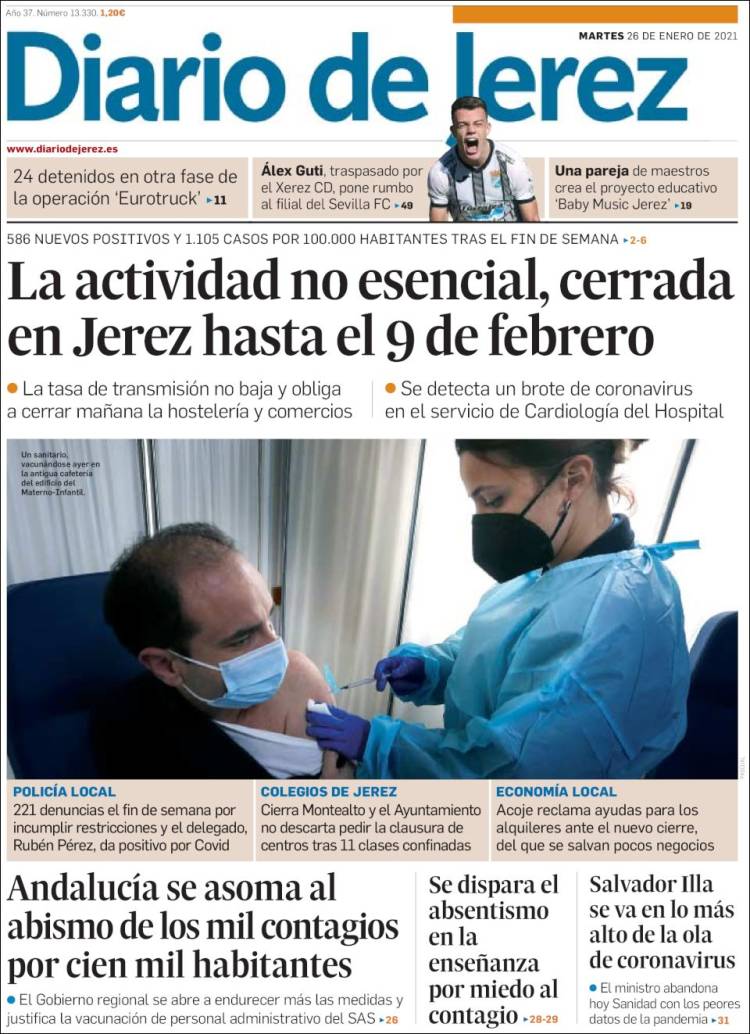 Portada de Diario de Jerez (España)