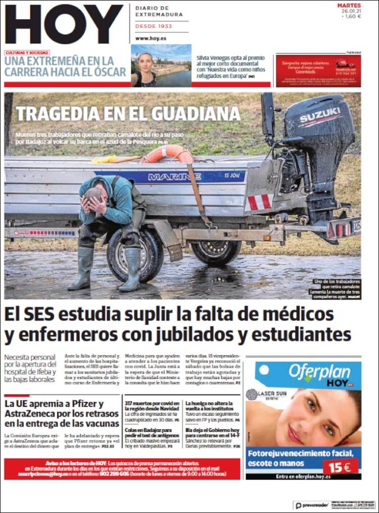 Portada de Hoy - Badajoz (España)