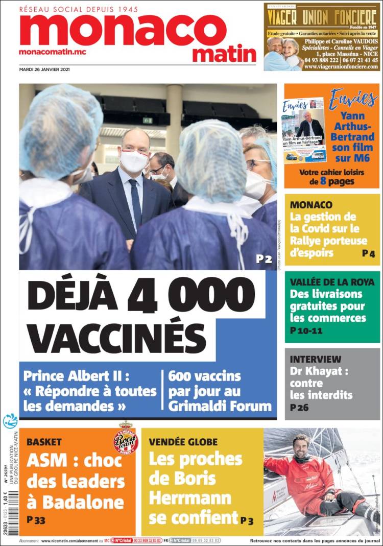 Portada de Nice-Matin (France)