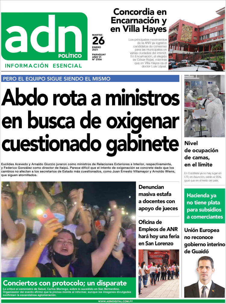 Portada de ADN Paraguayo (Paraguay)