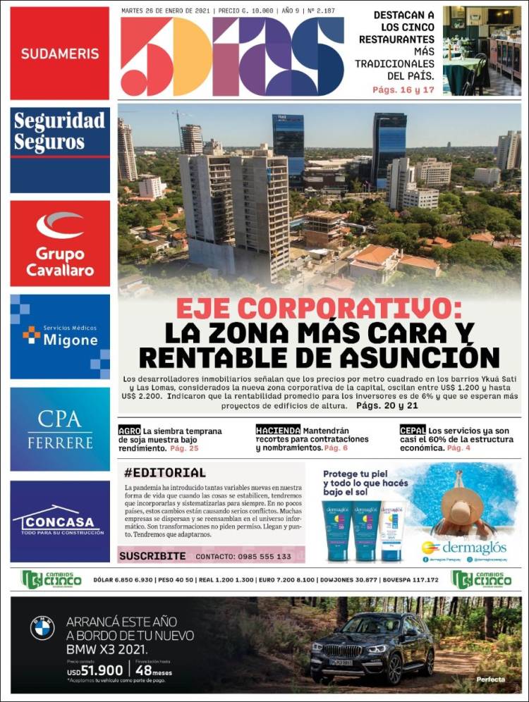 Portada de 5 Días (Paraguay)