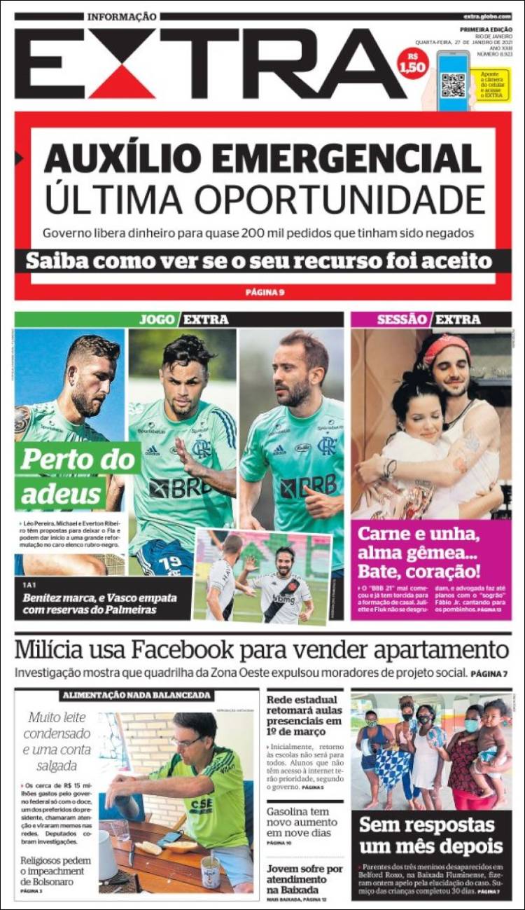 Portada de Extra (Brasil)