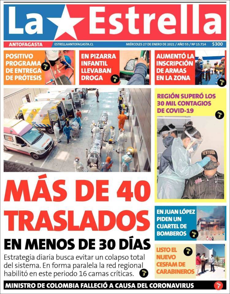 Portada de La Estrella del Norte (Chile)