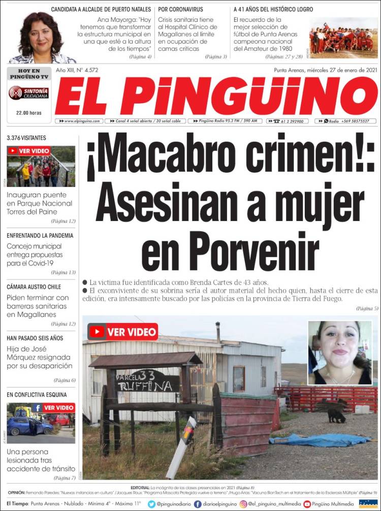 Portada de El Pingüino (Chile)