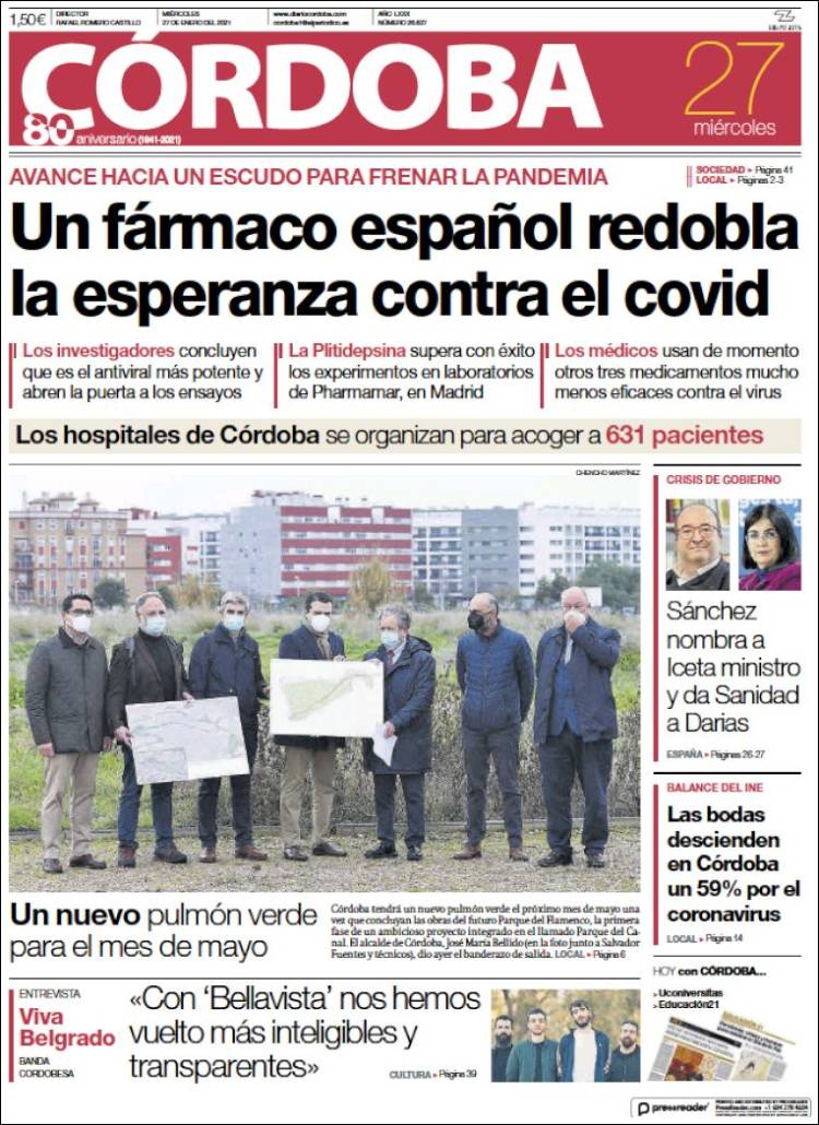 Portada de Diario de Córdoba (España)