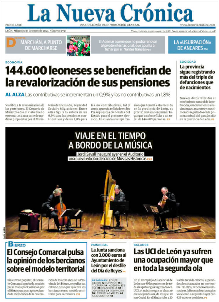 Portada de La Nueva Crónica (España)