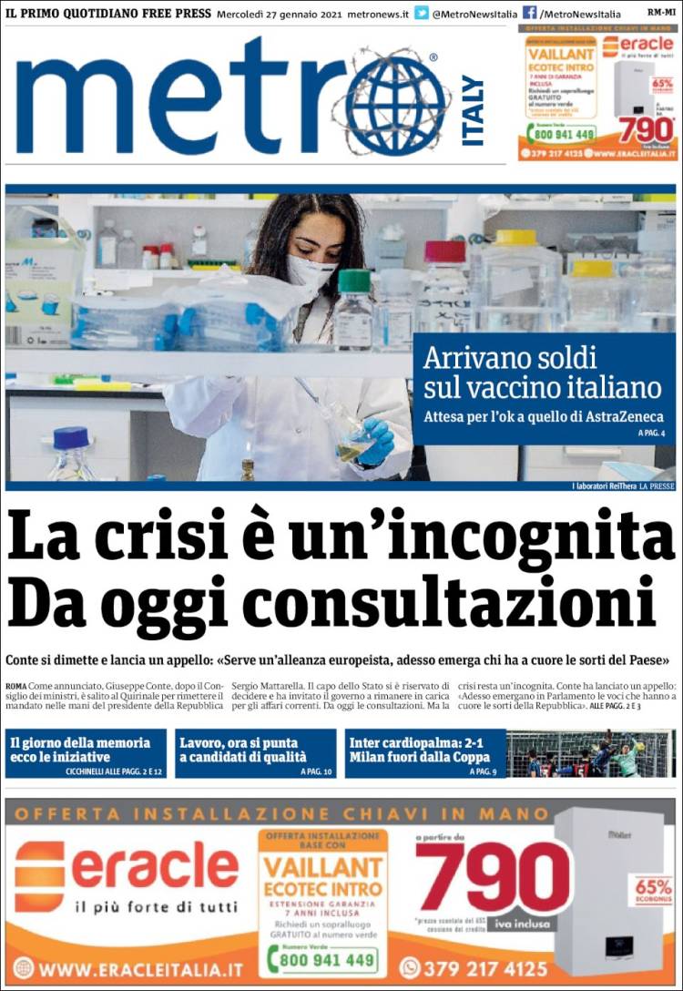 Portada de Metro - Milano (Italia)