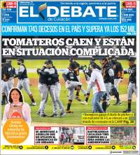 Portada de El Debate de Culiacán (México)