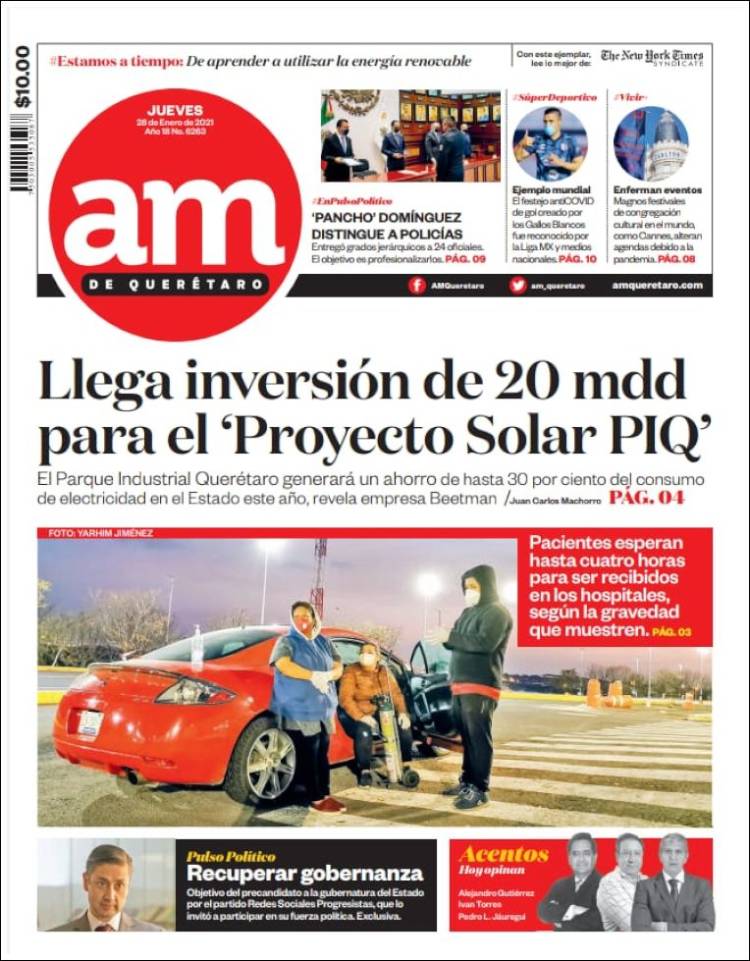 Portada de A.M. Querétaro (Mexique)