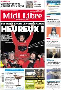 Portada de Midi Libre (Francia)