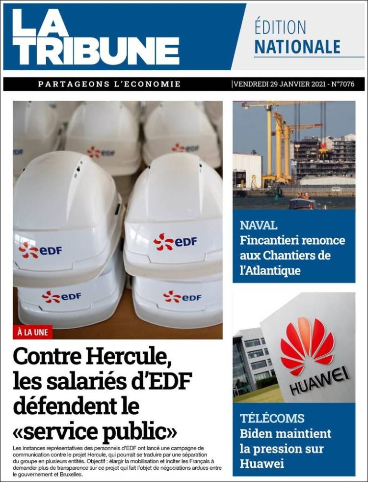 Portada de La Tribune (France)