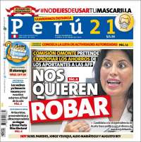 Portada de Perú 21 (Perú)