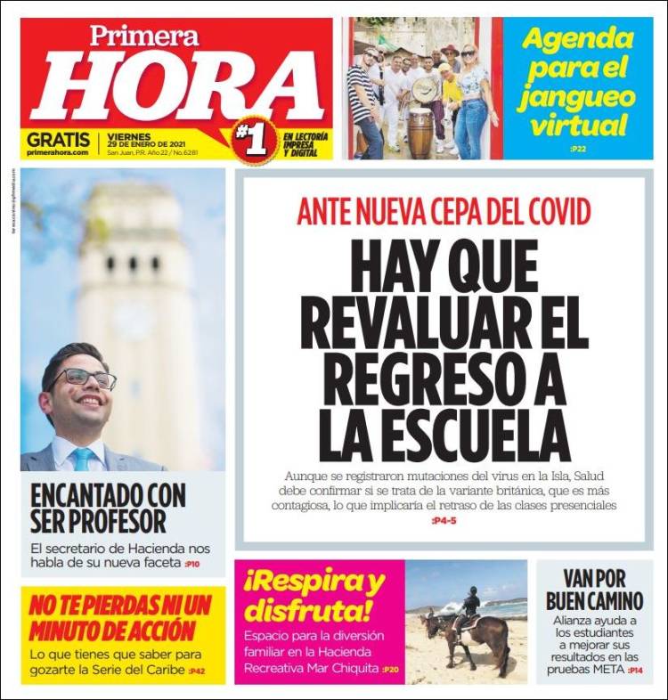 Portada de Primera Hora (Puerto Rico)