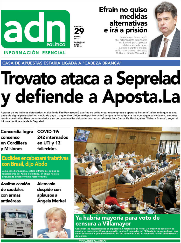 Portada de ADN Paraguayo (Paraguay)